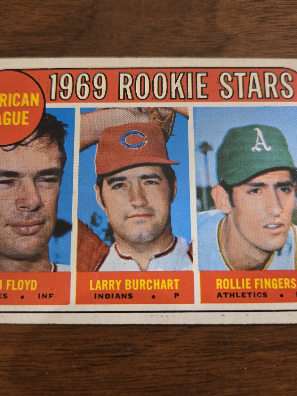 Topps 1969 Rookie Stars Print in Red, Rollie Fingers Rc Oaklamd A's